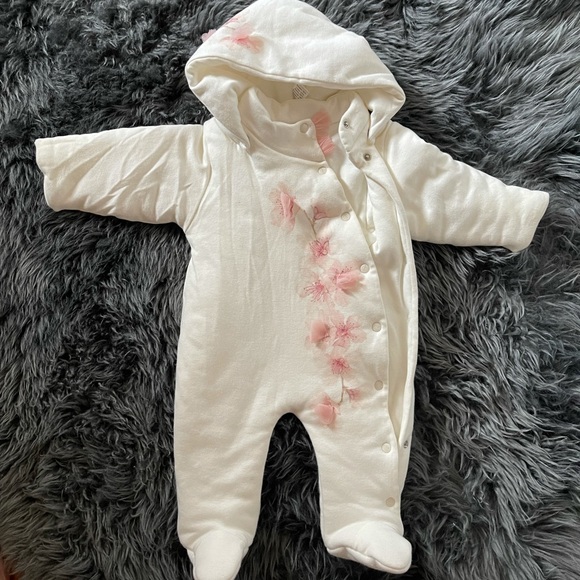 Sofija cotton padded pramsuit 62 (0-3 months) baby bunting